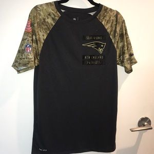 NFL on field apparel “salute to service” PATRIOTS